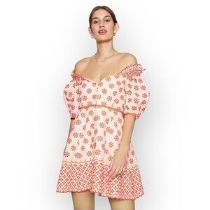 Alice McCall “I Want You” Embroidered Mini Dress Size 4